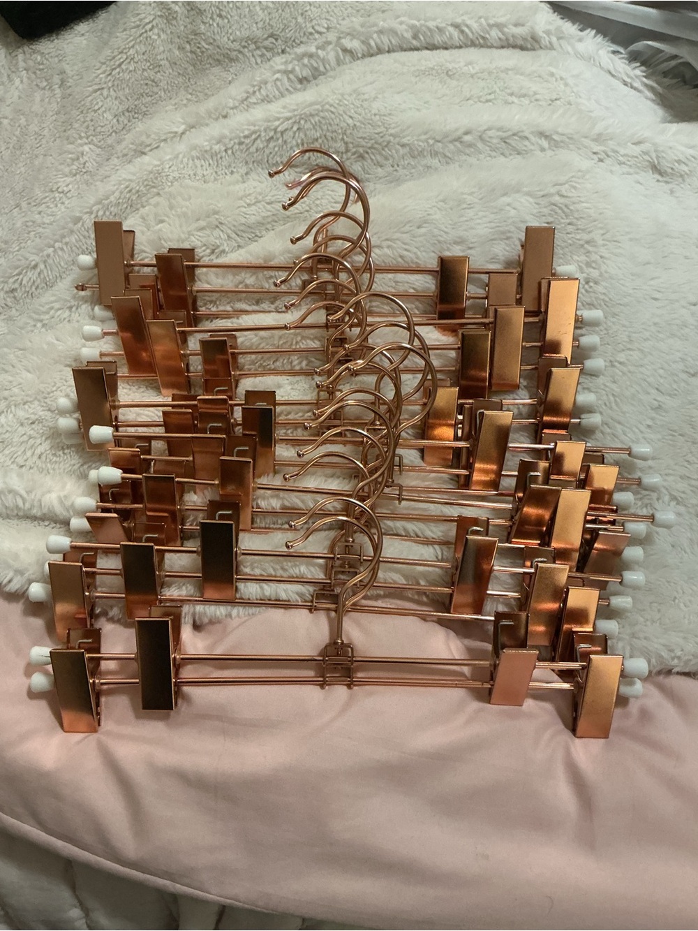 Rose Gold Metal Clip Hangers - Pack of Multiple
